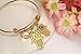 VNOX 18K Gold Plated Stainless Steel Hamsa Hand Charm Bangle Bracelet