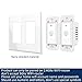 Smart WiFi Light Switch,Alexa Wall Smart Switch Phone Remote Control Wireless Touch Switch Compatible with Alexa, Google Home, Timing Function, Overload Protection, No Hub Required (2 Pack)