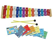 D'Luca TL15A 15 Note Children Xylophone Glockenspiel with Music Cards
