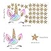Accmor Unicorn Wall Decals, Wall Decals for Girls Bedroom, Unicorn Wall Stickers Decor for Girls Kids Bedroom Party Nursery Birthday Decoration