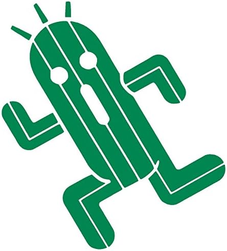 FINAL FANTASY CACTUAR Vinyl Sticker Decal (4.5" x 5", Green)
