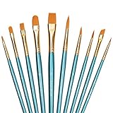 Paint Brush Set, Winlip 10pcs Professional Paint Brushes Artist for Watercolor Oil Acrylic Painting