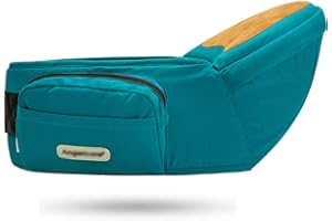 ANGELBB Baby Hip Seat Carrier with Pockets Ergonomic Infant Waist Stool Adjustable Belt Multiple Safe Guaranteed Fabric Anti-