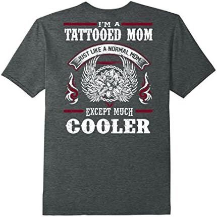 Mens Tattoo Shirt Ink Tat Tattooed Mom Mommy Mama Mum Cooler Medium Dark Heather