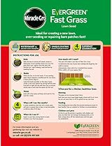 Miracle-Gro EverGreen Fast Grass Lawn Seed 1.6 kg 56 m2 Gold view 2