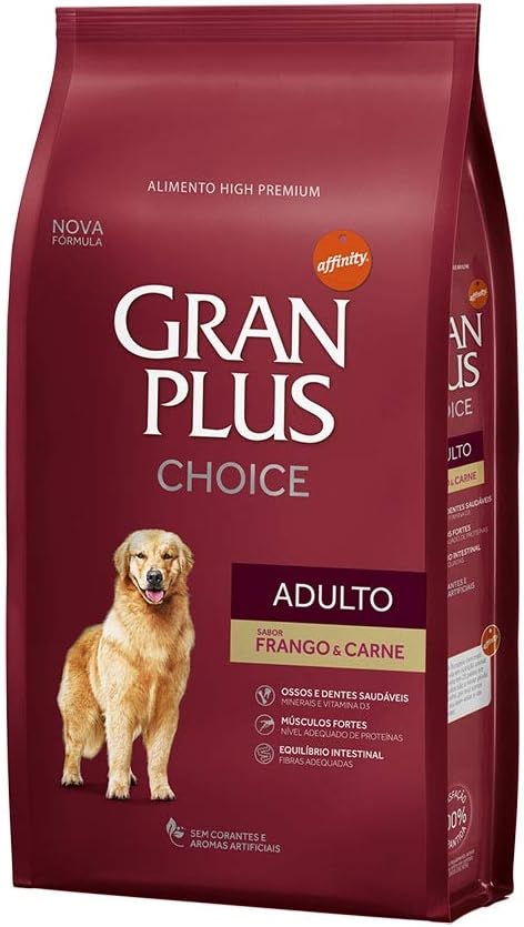 Ração Guabi GranPlus Choice Cães Adultos Frango Carne 15kg