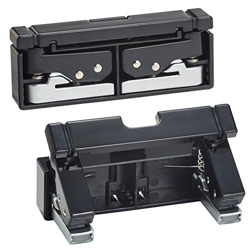 LIHIT LAB. Transformable Compact Punch, 2 Holes (Black)