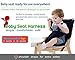 Baby Portable High Chair Travel Harness Seat for Toddler Feeding, Safety Washable Cloth Harness with Adjustable Straps Shoulder Belt
