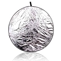 NEEWER 32-Inch 80CM Portable 5 in 1 Translucent, Silver, Gold, White, and Black Collapsible Round Multi Disc Light Reflector for Studio or any Photography Situation