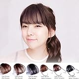 HAIQUAN Natural Real Human Hair Flat Bangs/Fringe Hand Tied Bangs Fashion Clip-in Hair Extension 3Colors