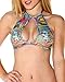 iHeartRaves Groovy Psychedelic Mesh Keyhole Halter Rave Crop Top (One Size)