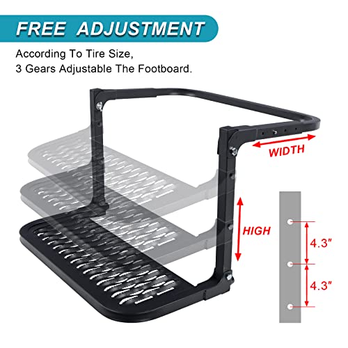 Folding Heavy Duty Tire Steps for Truck , Tire Steps for Pickup Truck