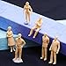 TOOGOO(R) 100pcs Unpainted Model Train People Figures Scale O (1 to 50)