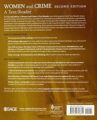 Women and Crime: A Text/Reader (SAGE Text/Reader Series in Criminology and Criminal Justice)