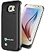 Stalion Galaxy S6 Battery Case Stamina Rechargeable Extended Charging Case (Jet Black) 3500mAh Protective Charger Cover with LED Charge Indicator Light