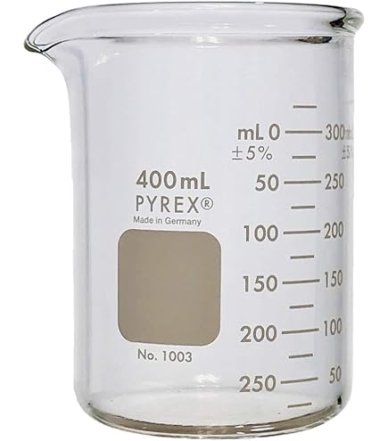 ぶりゅれ Corning Pyrex® #1060-300, 300mL Tall Form Berzelius Beakers