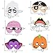 ATDAWN 24 Pack Halloween Foam Mask, Halloween Mask Craft Kit, Halloween Kids Party Favors, Halloween Crafts Supplies, Halloween Prizes
