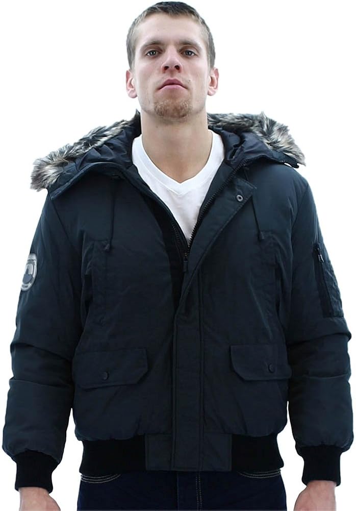 Mens Down Jacket Coat Fur 442CP668 
