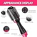 Hair Dryer Brush, Bongtai Hot Air Brush One Step Hair Dryer & Volumizer 3 in 1 Hair Dryer Brush Styler for Rotating Straightening, Curling, Salon Negative Ion Ceramic Blow Dryer Brushthumb 2