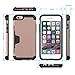 LUVVITT Ultra Armor Wallet Case with Card Holder Designed for Apple iPhone 6s 4.7 inch Screen - Rose Gold (Holds Only One Card)