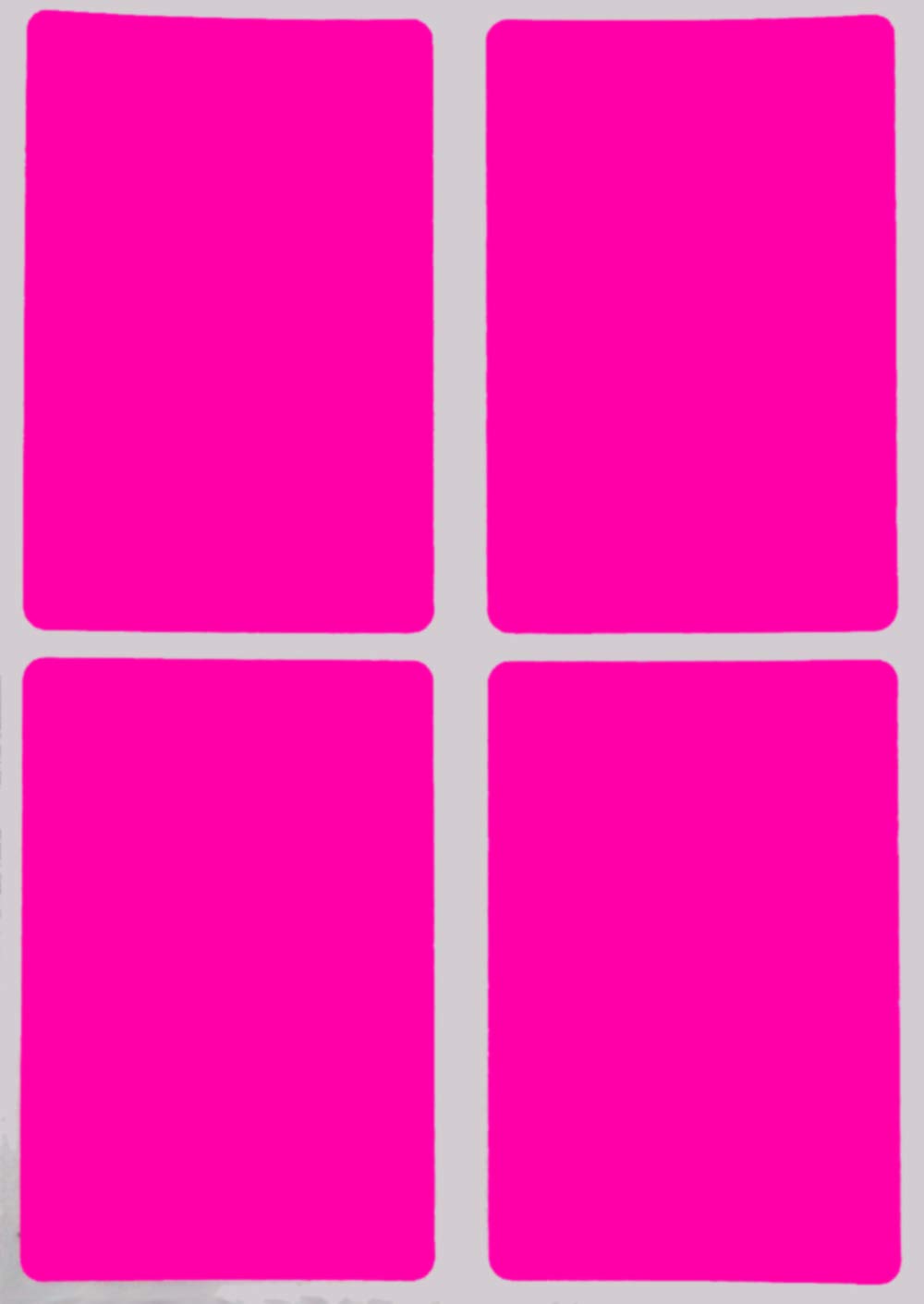 Royal Green Color Coding Labels 7.5 cm x 5 cm (75 mm x 50 mm) in Neon Pink - 200 Pack Rectangular Label Stickers