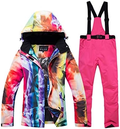 Raylans Women Warm Ski Suit Ski Jacket And Pants Warm Waterproof Breathable Skiing And Snowboarding Suits