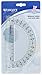 Westcott 6-Inch Plastic 180 Degree Protractor, Clear
