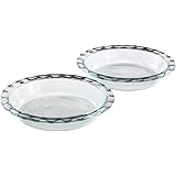 Pyrex Easy Grab Glass 9.5 Inch Pie Plate (2-Pack)