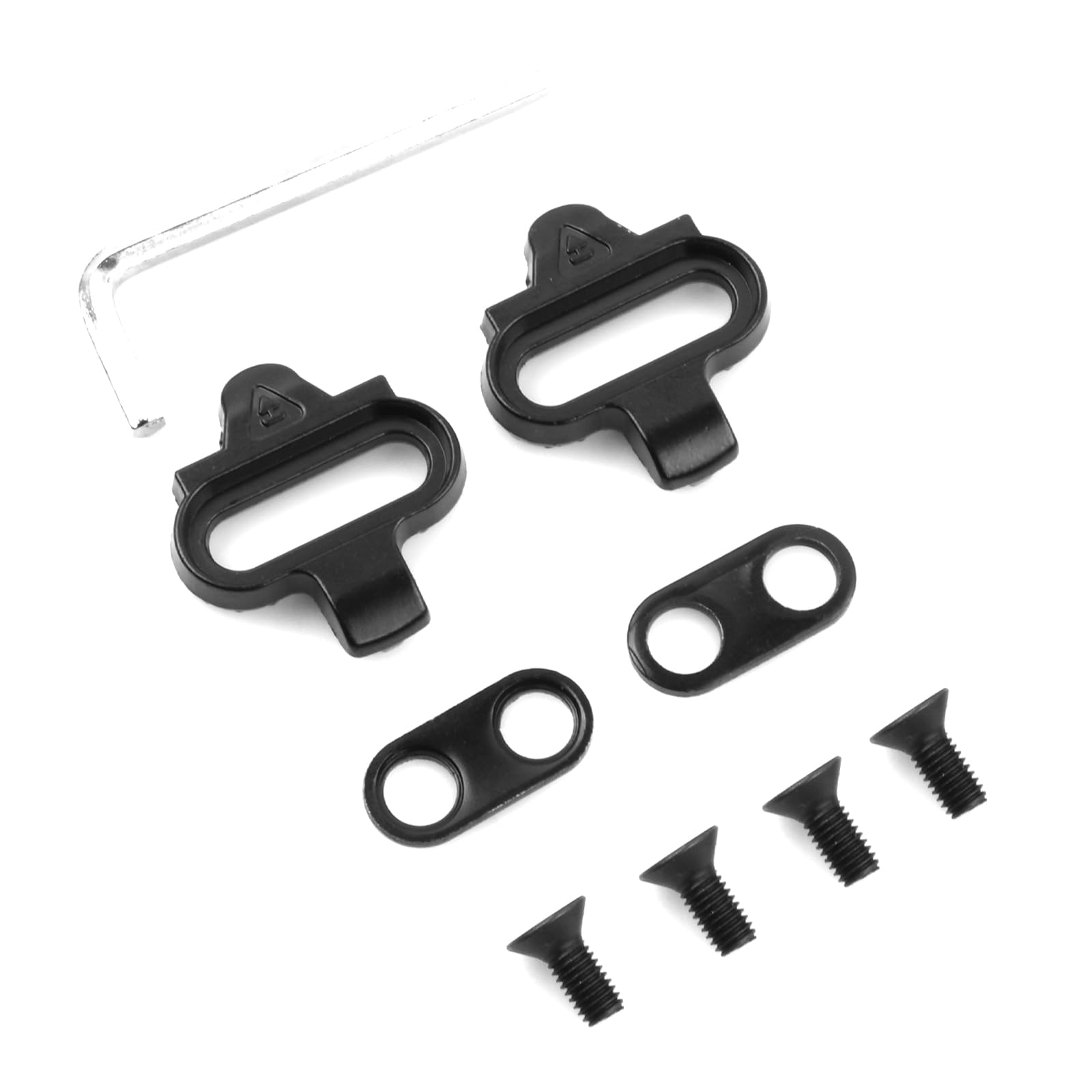 Shengxi Set of Cleats for SPD Pedals Self-Locking Pedals for MTB Mountain Bike Cycling Universal Cleats Compatible with Spinning Bikes and MTB Shoe Attachments