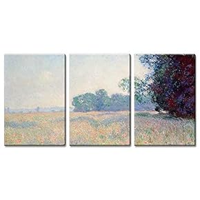 3 Panel Oat Field by Claude Monet x 3 Panels