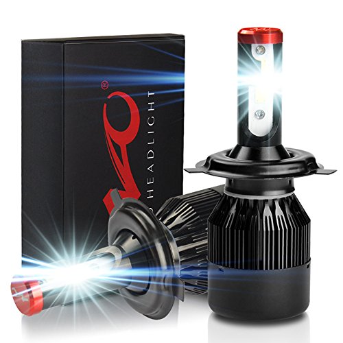 H4/9003/HB2 LED Headlight Bulbs Hi/Lo Beam Car Headlight Extremely Super Bright 60W 7600LM 12V 6000K White