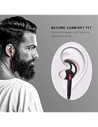 Auriculares deportivos con cable.