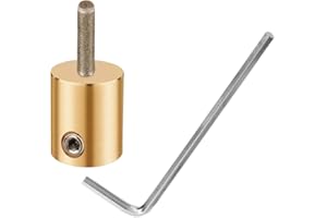 MIANTANG 1/8" Diamond Grinding Bit MCB18 Brass Core Abrasive Wheel Stained Glass Grinder Head Making Tool for Inland Gryphon Delphiglass Glastar Standard Parts (1/8 Inch)