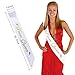 2 Pack Prom King and Prom Queen Satin Sash Kit School Graduate Party Décor Accessories
