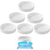 Calvana 53mm Water Jug Caps, 3 &amp; 5 Gallon Reusable Screw-On Lids, 6-Pack | Compatible with American Maid Plastic Jugs; Verify Cap Size Before Ordering