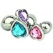 Anal Plug Set - BESTIMULUS 3PCS Heart Sexy Toys Anal Butt Plugs Sex Love Games Personal Massager for Women Men Couples Lover