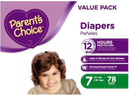 parents choice diapers size 7
