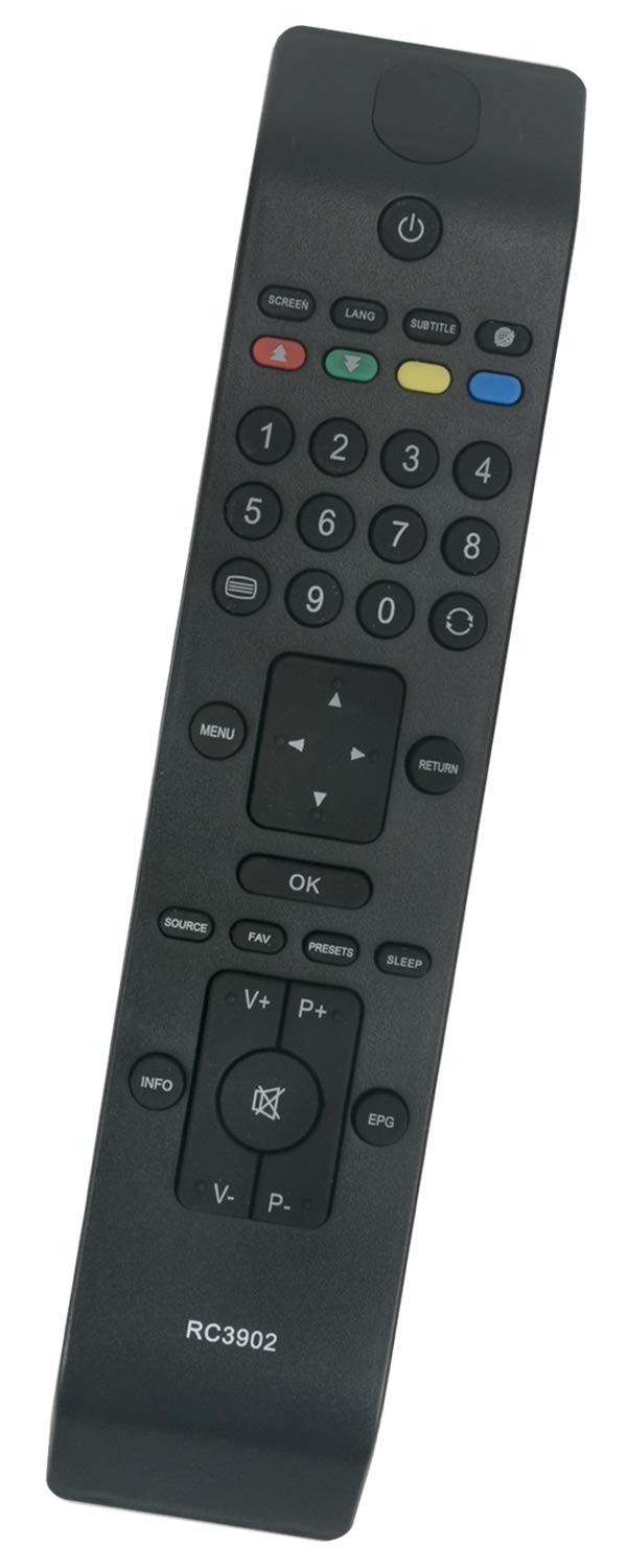 ALLIMITY RC3902 Remote Control Replacement for Telefunken TV TE19880B17 TF3236HX900LU TF3250HX847LU T40R906DVB-T TE22910 TE42882B16FH TF3236HX900LU TFLES24138HDB