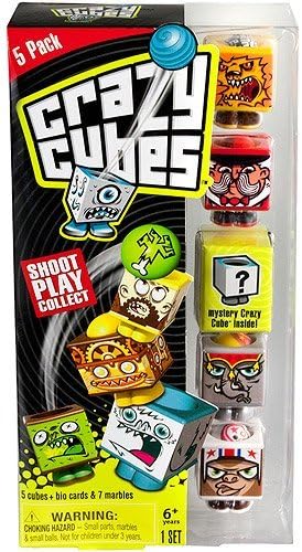 Crazy Cubes, Circus Theme, Set of 5