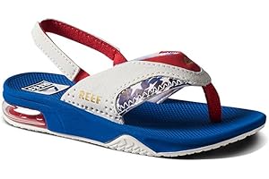 REEF Toddler/Little Kid Fanning Flip Flop, Arch Support, Durable Outsole, Water Friendly, Backstrap