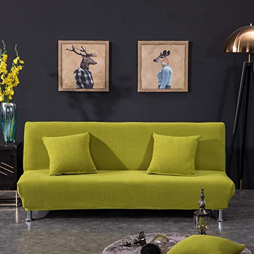 zalati Sofa Cover Couch Elastic Slipcover Polyester Spandex Protector Soft Comfort Pad for Armless Seater Sofa Bed