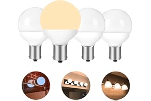 NEANETE 12 volt RV vanity led light bulbs BA15S 1383 1139 1156 1141 20-99 9019 replacement for 5th wheel Camper trailer Motorhomes Marine boat bathroom 30-40W equivalent soft white 3000K pack of 4