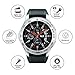123 Bezel Ring for Galaxy Watch 46mm / Galaxy Gear S3 Frontier & Classic, Aluminium Bezel Loop Adhesive Cover Anti Scratch Protection for Galaxy Watch Accessory（Silver）