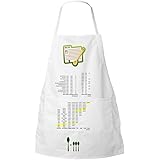 Flowershave357 Apron Conversion Chart Cooking Measuring Measurements Useful Cooking Kitchen Gift for Cook Chef Baker…