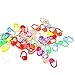 UNKE Approx. 50Pcs Knitting Crochet Locking Stitch Markers Needles Clip Markers Holder