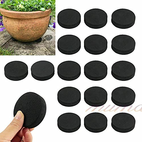 ANNIAN 24pcs Invisible Flower Pot Feet Plant Pots Rubber Non-slip Flower Pot Riser
