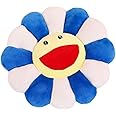 TEFU Flower Plush Pillow, Sunflower Pillow Soft & Comfortable Sunflower Cushion Colorful Sun Flower Plush Toy Home Bedroom Shop Restaurant Decor (Blue,16.5in/42cm)