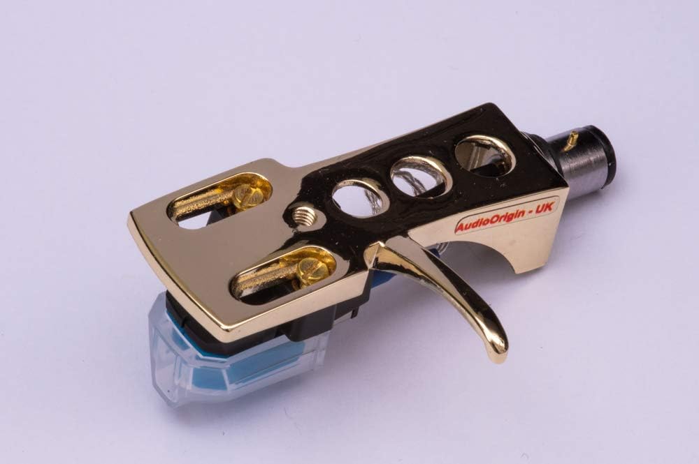 Gold plated Headshell, cartridge, needle for ROTEL RP-5300, RP-3000, RP-900, RP-300, RP-6300, MADE IN ENGLAND
