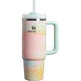 STANLEY Quencher H2.0 FlowState Stainless Steel Vacuum Insulated Tumbler with Lid and Straw for Water, Iced Tea or Coffee (Warm Serene Brushstroke, 30 oz)