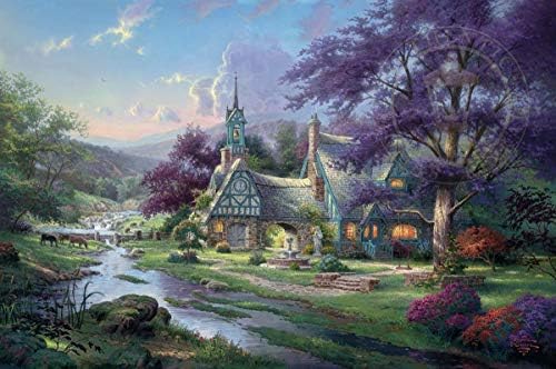 Diamond Painting Thomas Kinkade 12X16 inches 5D DIY Diamond Painting Full Round Drill Rhinestone Embroidery for Wall Decoration
